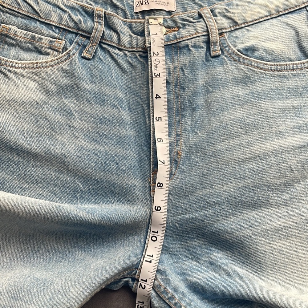 New ZARA NWOT High Rise TRF Barrel Jeans - Picture 7 of 8